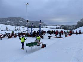 Målområdet på Simostranda - sprint 2023