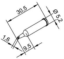 Tip Ersadur 1,6mm concave port