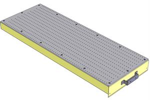 Nozzle plate XL cooling zone topside