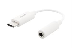 ADAPTER, USB-C TILL 3,5MM AUDIO/MIKROFO, DELTACO