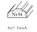 8x17 dekorlist Furu A nr 54
