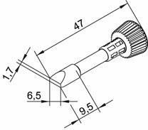 Tip ersadur 6,5mm Chisel