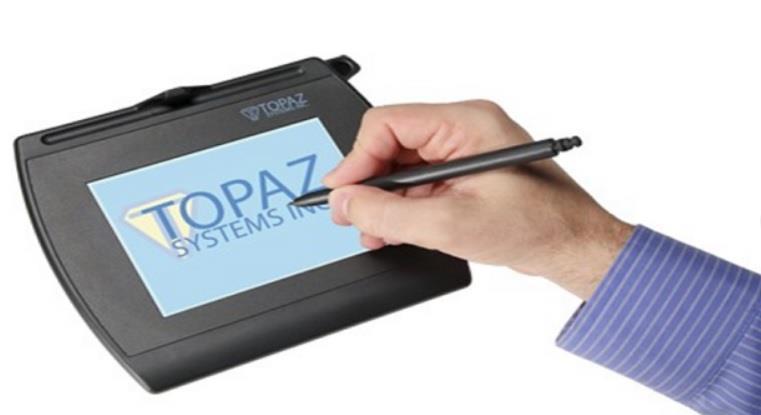 Topaz signaturplater for apotek