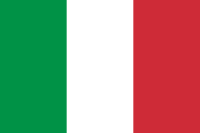 Italiens flagga, källa Wikipedia