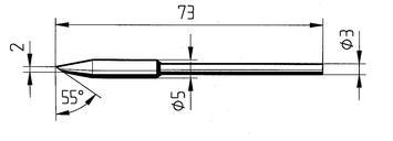 Tip Ersadur 2,0mm Angled face