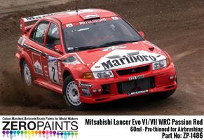 Mitsubishi Lancer Evo VI WRC Passion Red Paint 60m