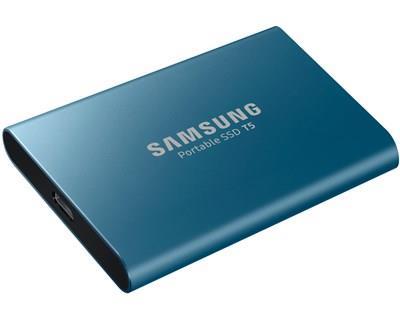 SSD-DISK, SAMSUNG T5 250 GB USB 3.1, BLÅ
