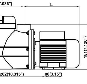 Pump Saturn 8m3/h 230V,0,40 kW