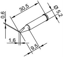 Tip Ersadur 1,6mm Chisel shape