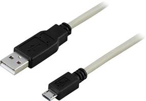 KABEL, USB A-MICROB, 5-P, 0,5M