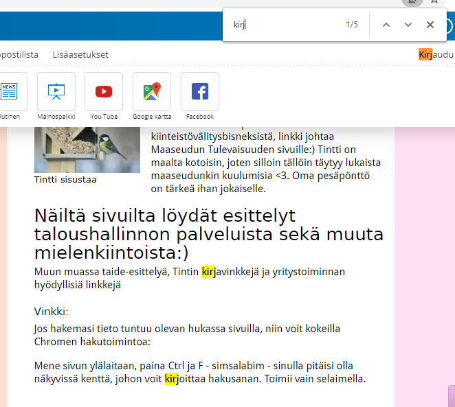 Köyhä hakutoiminto