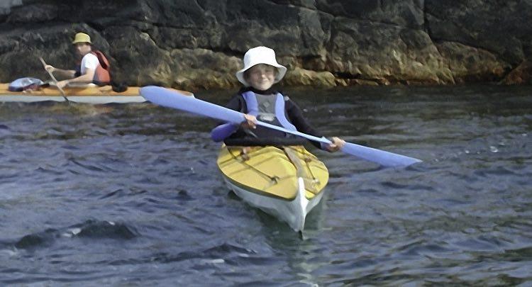 The big children paddle on their own now