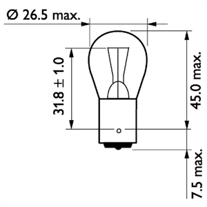 Glödlampor 21W 24V