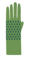Dotty stickpaket ljusgrön/mörkgrön