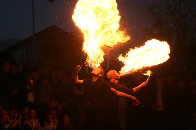 Fire breathing at Valborg celebration - Photo by Vidar Hultman - 2023