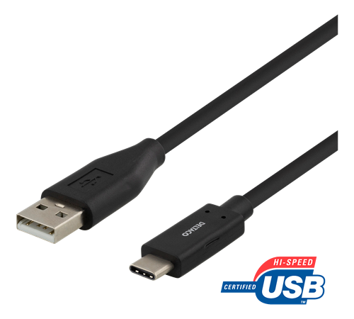 KABEL, USB-C 2.0/M-USB A/M, 2M