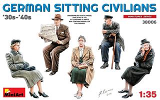 GERMAN SITTING  CIVILIANS  '30s-'40s