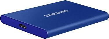 SSD-DISK, SAMSUNG T7 500 GB USB 3.2 BLÅ