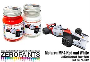Mclaren MP4 (Marlboro) Red and White Paint Set