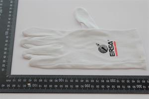 Cotton gloves white, size L 