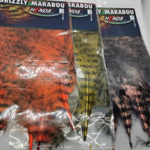 Hends Grizzly Marabou Orange / Black