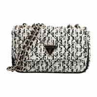 Guess Cessily Tweed mini Blk/White