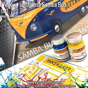 Lufthasa Samba Bus - Blue and Yellow Paint Set 2x3
