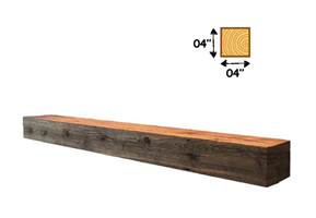 Bjelk 04" x 04" Furu Sagd