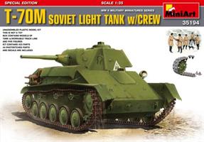 T-70M SOVIET LIGHT TANK w/CREW. SPECIAL EDITION