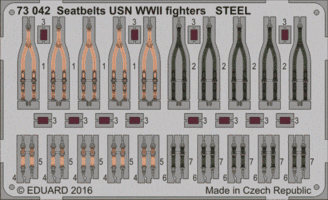Seatbelts USN WWII fighters STEEL 1/72