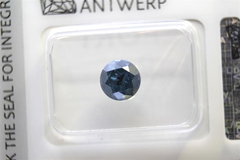 Plomberad (Gem Report Antwerp) blå Diamant