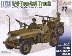 IDF 1/4 ton 4x4 truck w/MG34 Machine Guns