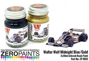 Walter Wolf Midnight Blue and Gold Paint Set