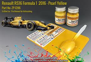 Renault RS16 Formula 1 2016 - Pearl Yellow Set 2x3