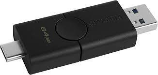 USB-MINNE, KINGSTON DT DUO 64GB 3.2