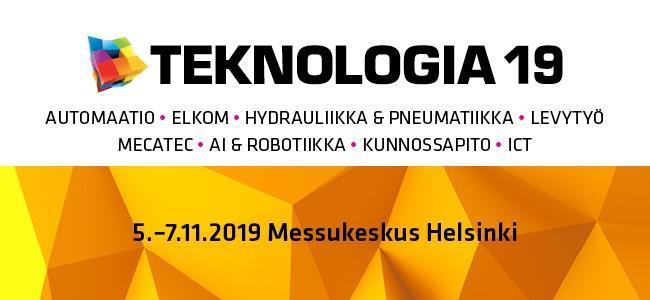 Tervetuloa osastollemme 6K48 Teknologia-messuille 5.-7.11.2019