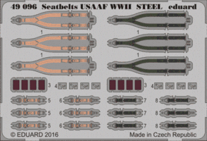 Seatbelts USAAF WWII STEEL 1/48