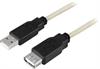 KABEL, USB A-A M/F, 0,5M