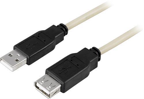 KABEL, USB A-A M/F, 0,5M