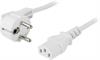 KABEL, NÄT 250V, 2M, VIT
