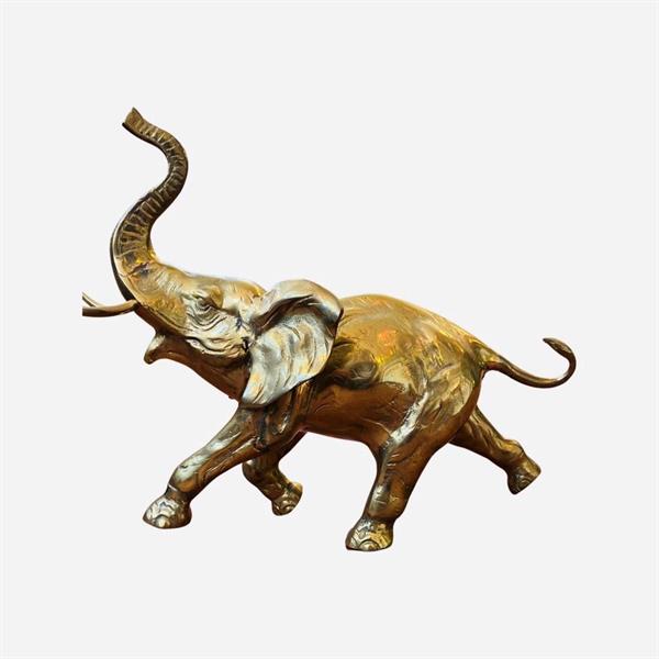 Skulptur - mässingselefant