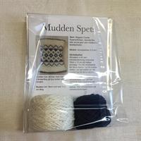 Mudden spets vit/blå semilla