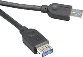 KABEL, USB 3.0  A-A M/F, 1,5 M