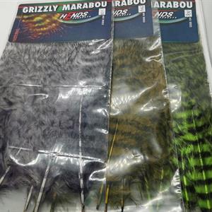 Hends Grizzly Marabou Grey / Black