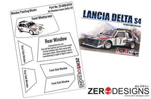 1:24 Lancia Delta S4 Rally Window Painting Masks