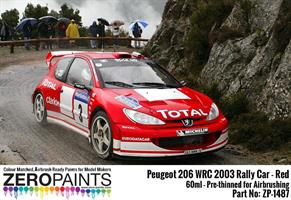 Peugeot 206 WRC 2003 Rally Red Paint 60ml