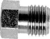 Bromsrörs nippel M:3/8x24UNF L:14,4mm ID:5,0mm