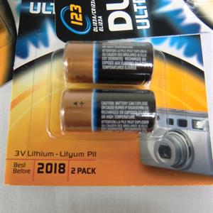 Litiumbatteri 2 pack123A 3volt