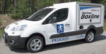 Peugeot Partner Boxline med serviceinredning från Liljas Bilinredningar AB