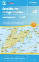  52 Stockholms skärgård södra Sverigeserien Topo 50